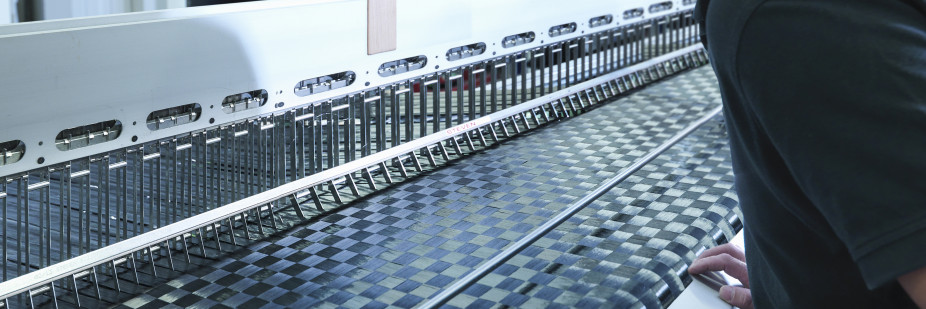 SigmaST carbon fibre textile being produced