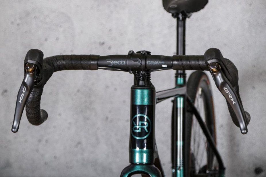 Headtube of the Orro Terra C GRX800 in Green